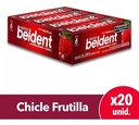 Chicle Beldent Frutilla blister x 20