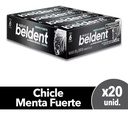 Chicle Beldent menta fuerte
